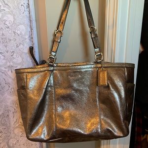 Silver Coach Purse